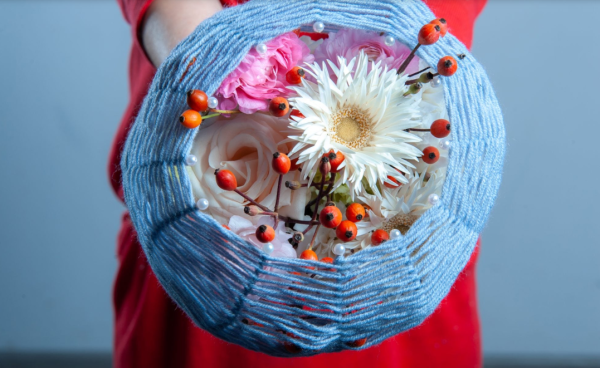 Peach Blossom & Freesia Bouquet